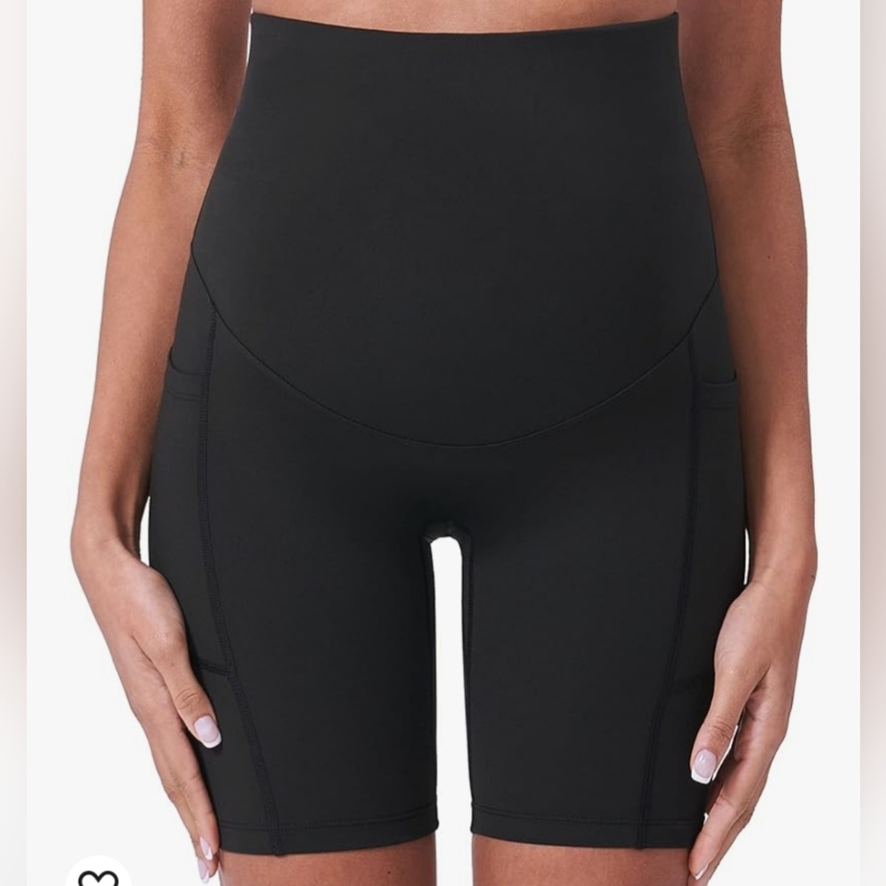Maternity Biker Shorts - Set of 2 - Picture 10 of 10